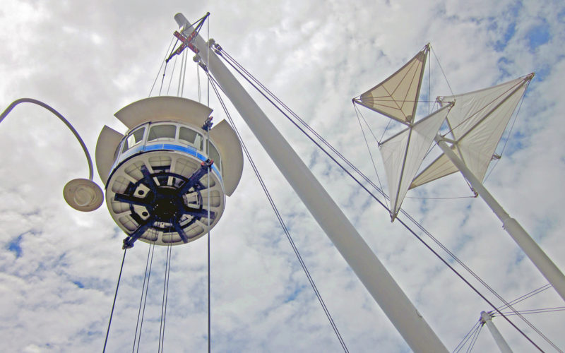I simboli del Porto Antico: aria, acqua e terra