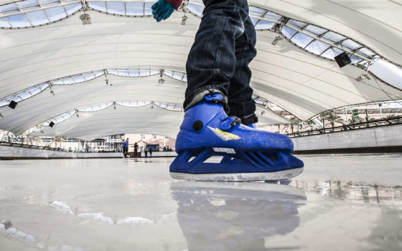 Pista di pattinaggio su ghiaccio