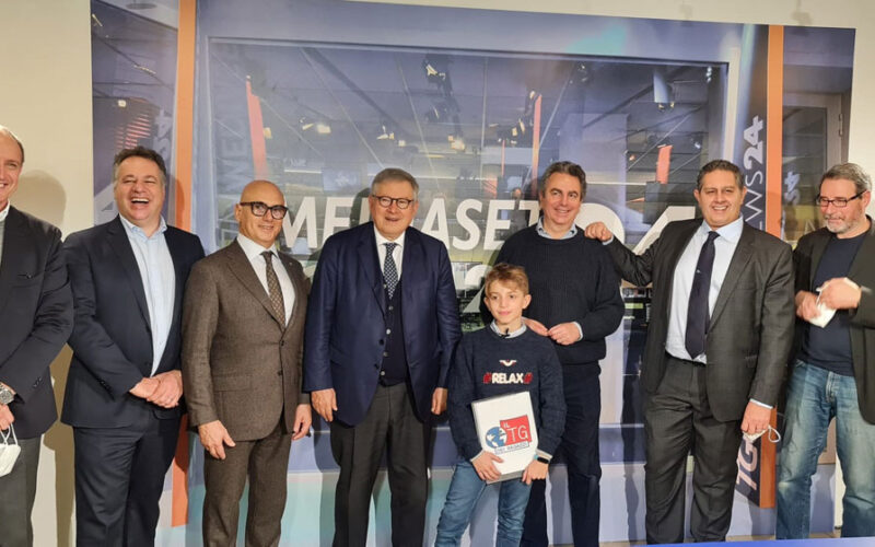 Inaugurato il nuovo studio del Tg dei ragazzi Mediaset al Porto Antico