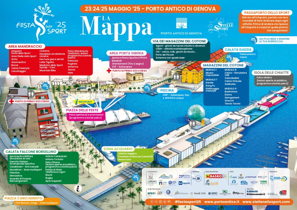 festa dello sport 2025 - la mappa